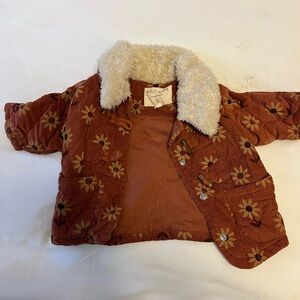 Wild Wawa Baby Jacket & Romper Set - Color: Rust - Size: 6-12M